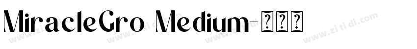 MiracleGro Medium字体转换